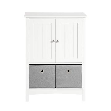 Vannitoa kapp 62x30x89cm., valge/hall värv