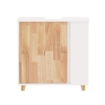 Valamu alune kapp 60x30x60cm., valge/heledapruun