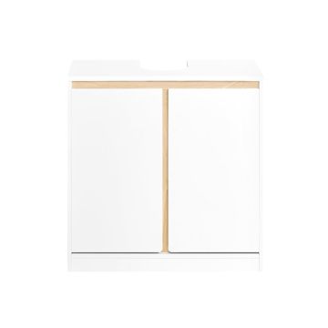 Valamu alune kapp 60x30x60cm., valge/heledapruun