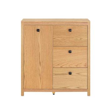 Vannitoa kapp pesukorviga 80x35x90cm., helepruuni/musta värvi