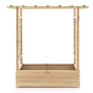 Приподнятая грядка 100x44x113,5см, светло-коричневого цвета