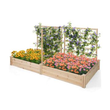 Модельная грядка 222x114x110см, светло-коричневого цвета