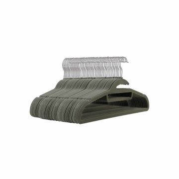 Sametist riidepuud 50 tk, hallid