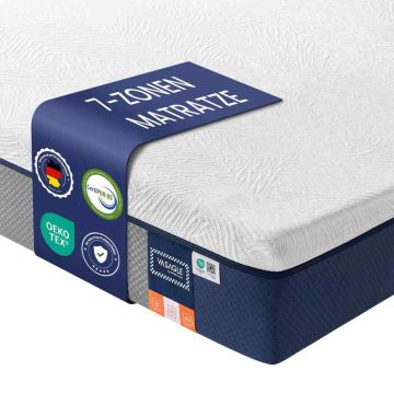 Madrats VASAGLE RMZ125QZ01, 7 tsooni, H3, Sinine, 90 × 200 × 20 cm