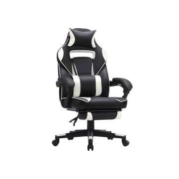 Игровое кресло OBG73BW, чёрное/белое
