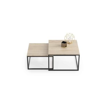 Kohvilaud Twin 70x70x42cm / 60x60x36 cm, beež