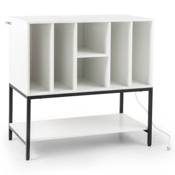 Kapp 80x45x79,5cm, valge/must