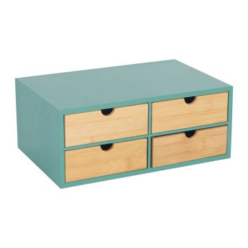 Relaxdays hoiukast, 4 sahtlit, 33 × 14 × 21 cm