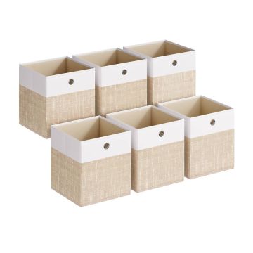 Hoiukastide komplekt SONGMICS, 6 tk, 26 × 26 × 28 cm