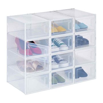 Hoiukastid Relaxdays 10048034.0, 12 tk, 23 × 14,5 × 33,5 cm