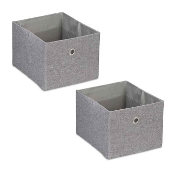 Hoiukastid Relaxdays, 2 tk, 20,5 × 16 × 25 cm