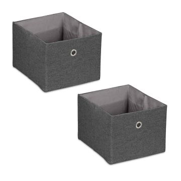 Hoiukastid Relaxdays, 2 tk, 20,5 × 16 × 25 cm