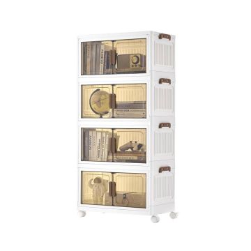 Hoiukastid SONGMICS, 4 tasandit, 45 l, Valge, 55 × 111 × 31 cm