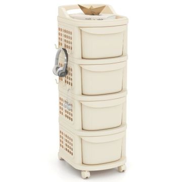 Storage trolley, 4 drawers, 38 × 86 × 32 cm