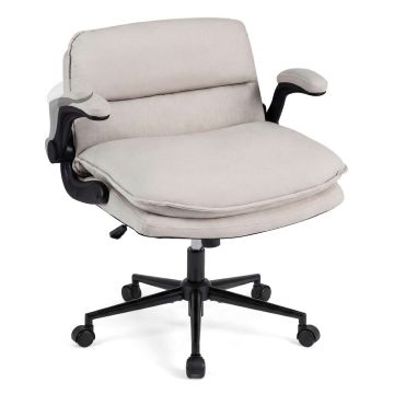 Criss Cross Task Chair, Folding Armrests, 68.58 × 82.55–91.44 × 78.74 cm