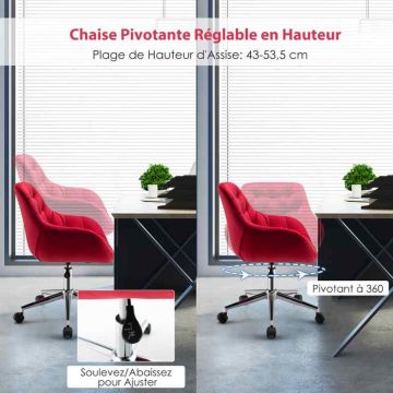 Work chair, With armrests, 61 × 61 × 82–91 cm