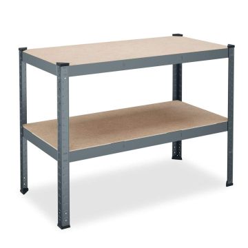 Töölaud Relaxdays 10048901.0, 2 tasandit, 120 × 90 × 60 cm