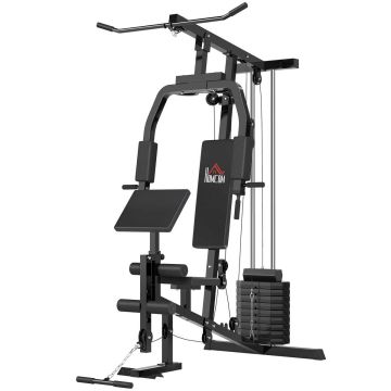 Multifunktsionaalne treeningseade Homcom 148x108x207cm, musta värvi