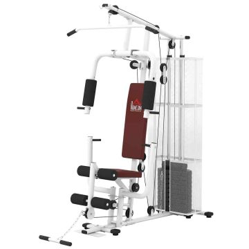 Multifunktsionaalne treeningratas Homcom 150x110x210cm., valge/must