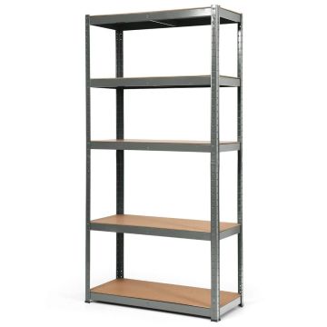 Стеллаж для хранения 90x40x180см, светло-коричневый/серый цвет