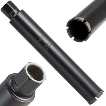 Алмазная буровая коронка VEVOR 63*350, резьба 1-1/4 дюйма-7, 46 × 6,35 см