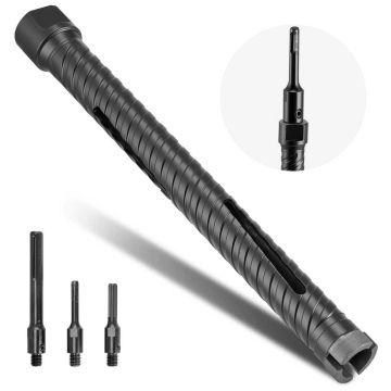 Teemantpuurimiskroon VEVOR, M16, 3 adapterit, Ø 25 × 241 mm