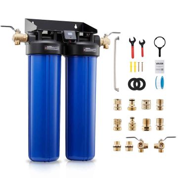 Deioniseeritud vee süsteem VEVOR PRS-207XCGB, 2 × 4 l DI-vaiku, 360 × 210 × 665 mm
