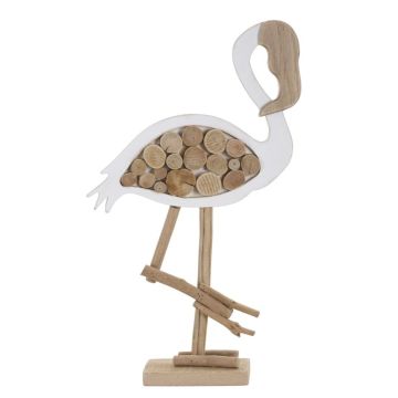 Dekoratiivne flamingo skulptuur Mauro Ferretti, 31 × 56 × 9 cm