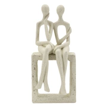 Dekoratiivne paarikuju Stons, Beež, 11,5 × 25 × 9 cm