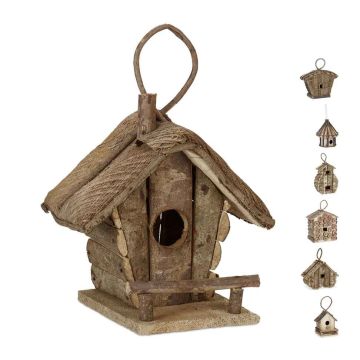 Dekoratiivne linnumaja Relaxdays, B-variant, 20,5 × 28,5 × 17,5 cm