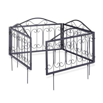 Dekoratiivne aiapiire, 4 paneeli, 56,5 × 47 × 1,5 cm