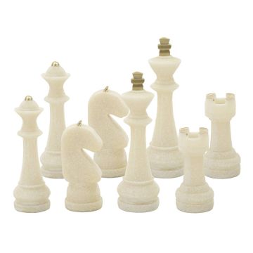 Dekoratiivsete malenukkude komplekt QUARZY, 8 tk, Ø 4,4 × 9,2 cm; Ø 4,3 × 13,3 cm; Ø 5 × 16 cm; Ø 4,5 × 10,3 cm