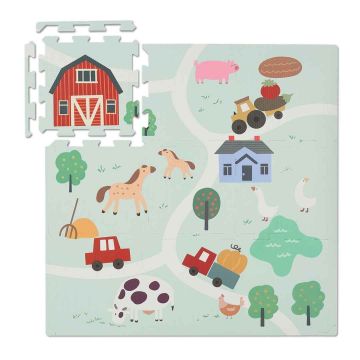 Puslematt Relaxdays 10050543.0, 9 osast, 89,5 × 89,5 cm