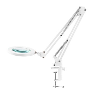 Suurendav laualamp GLOW, 72 SMD-valgusdioodi, Valge