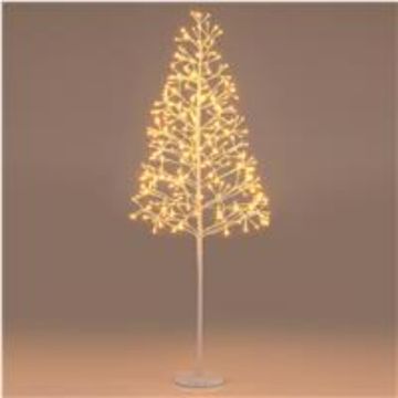 Artificial birch tree, 240 LEDs, Ø 21 × 120 cm
