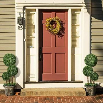 Artificial Christmas tree, Three balls, 28 × 25 × 75 cm