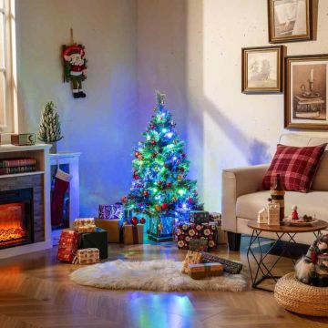 Artificial Christmas tree, 100 LED lights, 190 branches, 60 × 60 × 120 cm