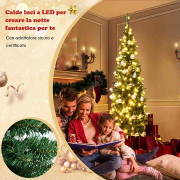 Artificial Christmas tree, 1085 branches, 350 LED lights