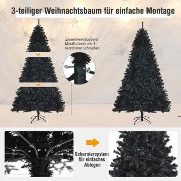 Artificial Christmas tree, 1749 branches, 140 × 140 × 225 cm