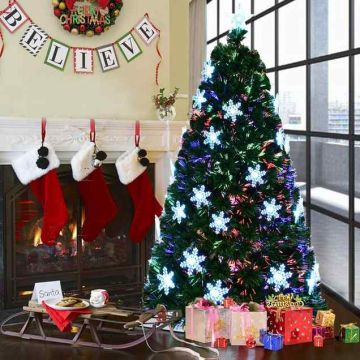 Artificial Christmas tree, 40 LED lights, 280 branches