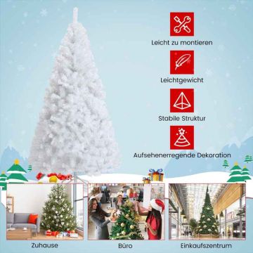 Artificial Christmas Tree, 500 Branches, White