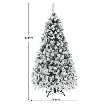 Artificial Christmas tree, 600 branches, 250 LED lights, Ø 90 × 180 cm