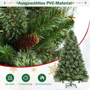 Artificial Christmas tree, 61 pine cones, 878 branch tops