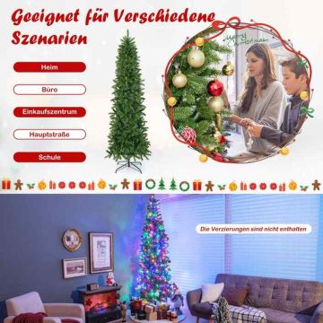 Artificial Christmas tree, 796 branch tops, 270 LED, Ø 5 × 225 cm