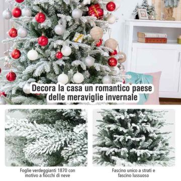 Artificial Christmas tree, with snow effect, Green
