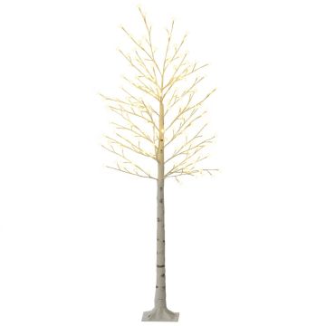 Искусственная LED-ёлка, 180 LED, Белый, 21,5 × 180 × 21,5 см