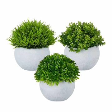 Kunsttaimede komplekt Relaxdays 10050348_469, 3 tk, Ø 10 × 12 cm