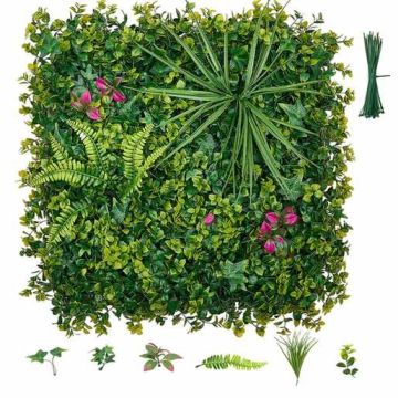 Kunstpukspuuplaatide komplekt VEVOR JN-JX-16, 16 tk, Roheline, 50,8 × 50,8 cm