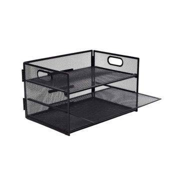 Dokumendialus Relaxdays, 3 sektsiooni, Must, 32,5 × 20,5 × 23,5 cm