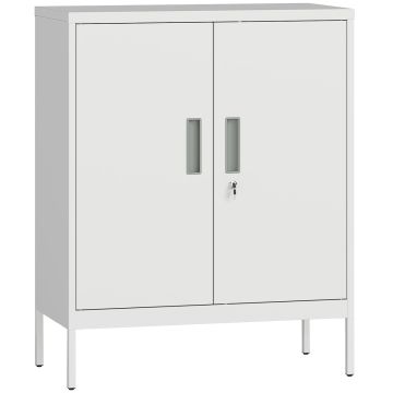 Dokumendikapp, 2 ust ja 2 riiulit, 80 × 100 × 40 cm